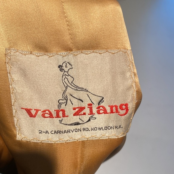 Van Ziang | Vintage Embroided Silk, 2 Piece, Dress and Coat - Picture 4 of 7